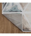 LR Home KISMET 81491 White/ Salmon 5'-3" X 7'-2 Rect. Rug