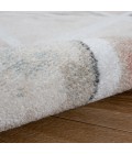 LR Home KISMET 81491 White/ Salmon 5'-3" X 7'-2 Rect. Rug