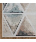 LR Home KISMET 81491 White/ Salmon 5'-3" X 7'-2 Rect. Rug