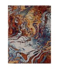 LR Home KISMET 81492 Ivory/ Turquoise 5'-3" X 7'-2 Rect. Rug