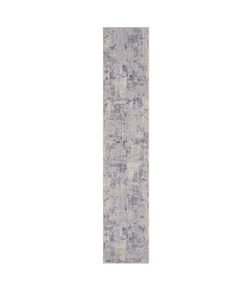 LR Home Lancaster 82308 Gray/ Blue 2' X 8' Rect. Rug
