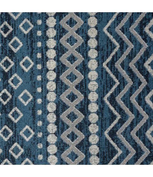 LR Home Lanham 82270 Blue/ Gray 5'0" X 7'0 Rect. Rug