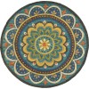 Daleyza DAZ-AL Blue Area Rug 4 ft. Round