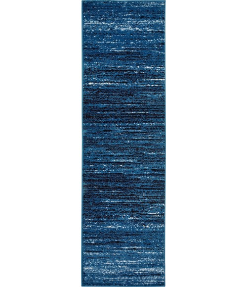 LR Home MATRIX 81197 Soft Blue/ Black 7'9" X 9'5 Rect. Rug