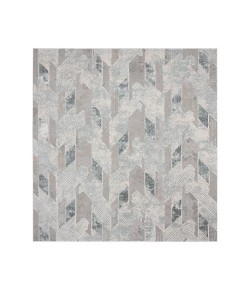 Madelyn MIC-AG Gray/Blue/Cream 9 ft. x 12 ft. Rectangle Area Rug