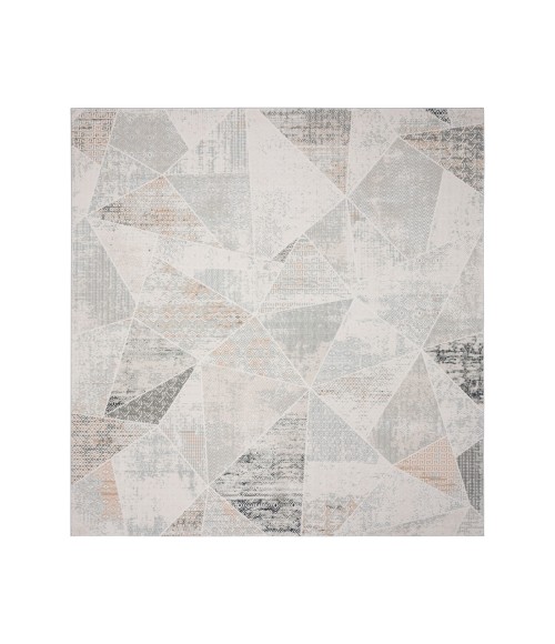 LR Home MICHELLE 81639 Coconut Milk/ Shark 5'3"X7'3 Rect. Rug