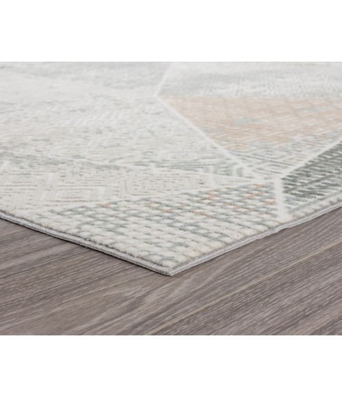 LR Home MICHELLE 81639 Coconut Milk/ Shark 5'3"X7'3 Rect. Rug