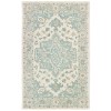 Monica MOD-AA Turquoise Gray Area Rug 7 ft. 9 in. X 9 ft. 9 in. Rectangle