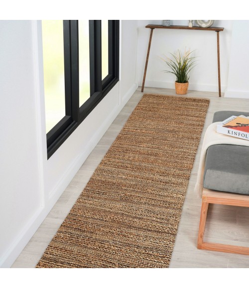 LR Home Natural Fiber Natural jute 03302 2 ft. 6 in. X 7 ft. 9 in. Rect. Rug