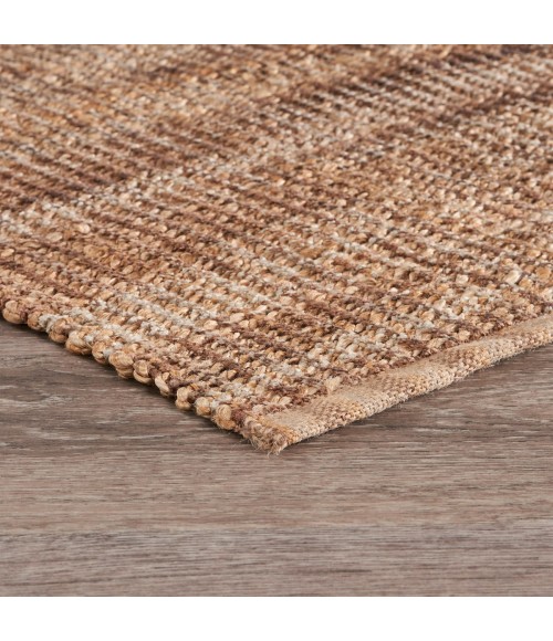 LR Home Natural Fiber Natural Jute/Rust 03305 2 ft. X 3 ft. Rect. Rug