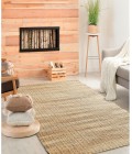 LR Home Natural Fiber Natural Jute/Rust 03305 2 ft. X 3 ft. Rect. Rug
