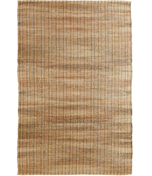 LR Home Natural Fiber Natural Jute/Rust 03305 2 ft. X 3 ft. Rect. Rug