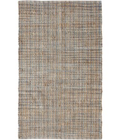 LR Home Natural Fiber Tan/Light Blue/Medium Blue 03305 9 ft. X 12 ft. Rect. Rug