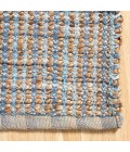 LR Home Natural Fiber Tan/Light Blue/Medium Blue 03305 9 ft. X 12 ft. Rect. Rug