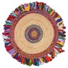 LR Home Brynn NAT-AE Multi Area Rug 3 ft. 6 in. Round