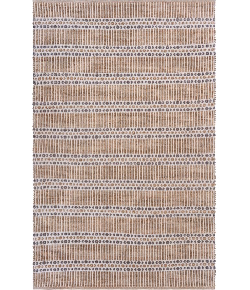 LR Home Natural Fiber Natural/Gray 03376 9 ft. X 12 ft. Rect. Rug