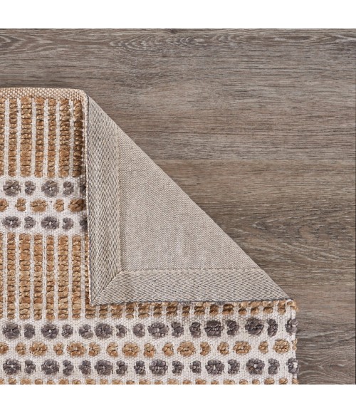 LR Home Natural Fiber Natural/Gray 03376 9 ft. X 12 ft. Rect. Rug
