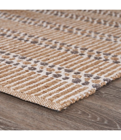LR Home Natural Fiber Natural/Gray 03376 9 ft. X 12 ft. Rect. Rug
