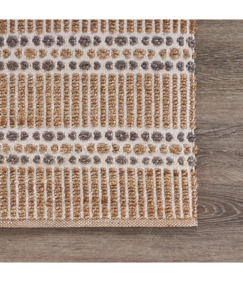 LR Home Natural Fiber Natural/Gray 03376 9 ft. X 12 ft. Rect. Rug