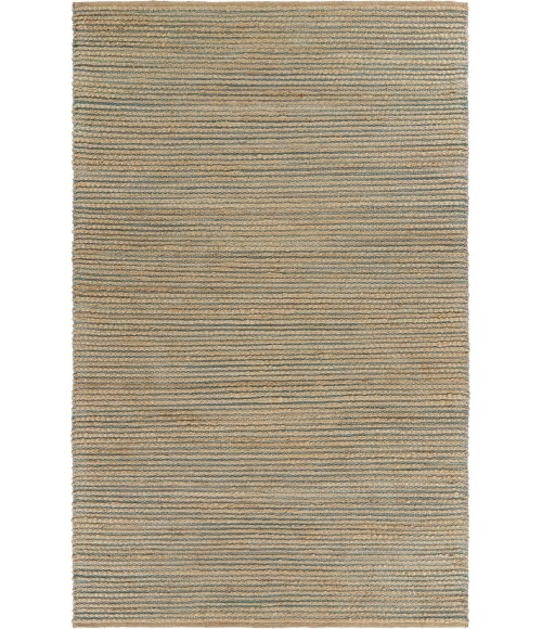 LR Home Natural Fiber Natural/Blue 03378 9 ft. X 12 ft. Rect. Rug