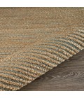 LR Home Natural Fiber Natural/Blue 03378 9 ft. X 12 ft. Rect. Rug