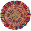 LR Home Brynn NAT-AJ Multi Area Rug 3 ft. 6 in. Round