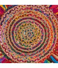 LR Home NATURAL FIBER 3382 Multi 3'6" Round Rug