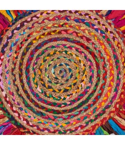 LR Home Brynn NAT-AJ Multi Area Rug 3 ft. 6 in. Round