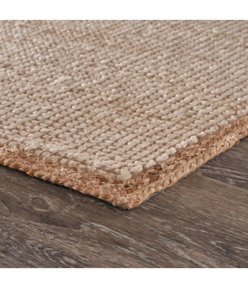 LR Home Natural Fiber Tan/Off-White 03385 7 ft. 9 in. X 9 ft. 9 in. Rect. Rug