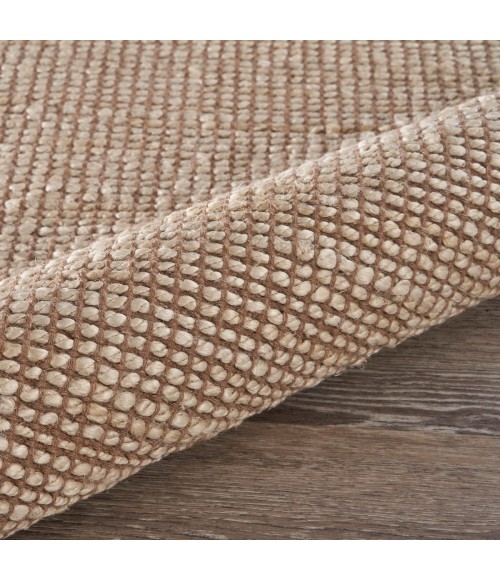 LR Home Natural Fiber Tan/Off-White 03385 7 ft. 9 in. X 9 ft. 9 in. Rect. Rug