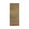 LR Home Nathalia NAT-AJ Natural jute /smoke green 2 ft. 6 in. x 7 ft. 9 in. Runner Rug