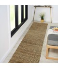 LR Home Natural Fiber Natural jute /smoke green 03391 2 ft. 6 in. X 7 ft. 9 in. Rect. Rug