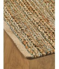 LR Home Natural Fiber Natural/Smoke Green 03391 5 ft. X 7 ft. 9 in. Rect. Rug