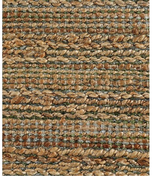 LR Home Natural Fiber Natural/Smoke Green 03391 5 ft. X 7 ft. 9 in. Rect. Rug