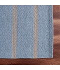LR Home Hampton Light Blue/Tan 03393 5 ft. X 7 ft. 9 in. Rect. Rug