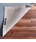 LR Home Hampton Light Blue/Tan 03393 5 ft. X 7 ft. 9 in. Rect. Rug