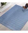 LR Home Hampton Light Blue/Tan 03393 5 ft. X 7 ft. 9 in. Rect. Rug