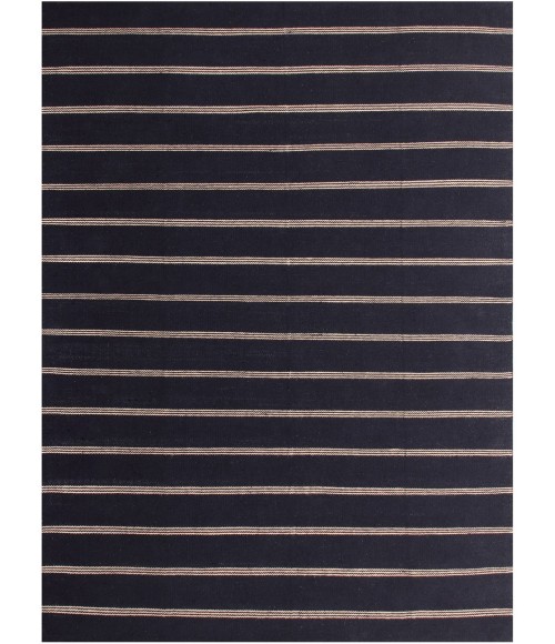 LR Home Hampton Black/Tan 03395 7 ft. 9 in. X 9 ft. 9 in. Rect. Rug