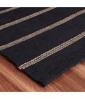 LR Home Hampton Black/Tan 03395 7 ft. 9 in. X 9 ft. 9 in. Rect. Rug