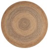 LR Home Brynn NAT-AS Natural Area Rug 7 ft. 6 in. Round