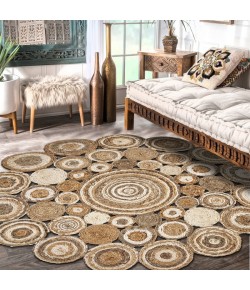 LR Home Natural Fiber 12039 Bleach/ Gray 7'-6