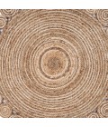 LR Home NATURAL FIBER 12040 Natural 4' X 4' Round Rug