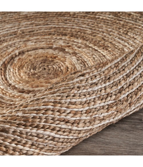 LR Home NATURAL FIBER 12040 Natural 4' X 4' Round Rug