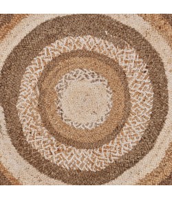 LR Home Brynn NAT-AS Bleach Area Rug 6 ft. Round