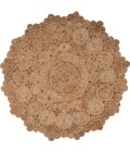 LR Home NATURAL FIBER 12046 Natural 7'-6" X 7'-6" Round Rug