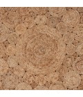 LR Home NATURAL FIBER 12046 Natural 7'-6" X 7'-6" Round Rug