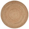 LR Home Brynn NAT-AS Natural Area Rug 6 ft. Round