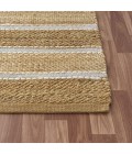 LR Home Natural Fiber Spa Blue/Natural 82490 5 ft. X 7 ft. 9 in. Rect. Rug