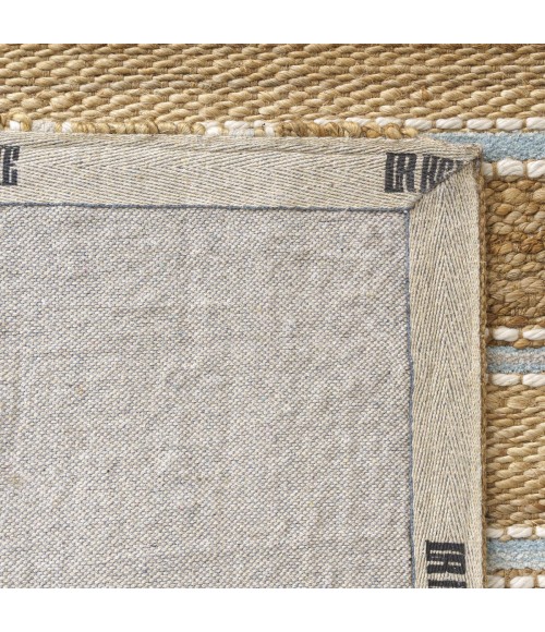 LR Home Natural Fiber Spa Blue/Natural 82490 5 ft. X 7 ft. 9 in. Rect. Rug