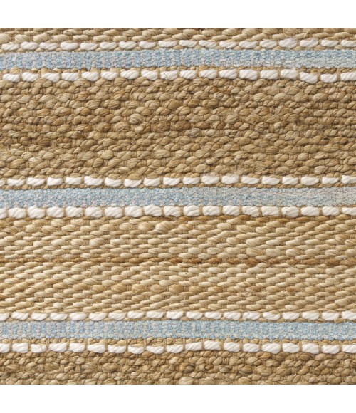 LR Home Natural Fiber Spa Blue/Natural 82490 5 ft. X 7 ft. 9 in. Rect. Rug